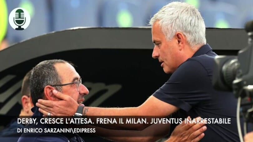 Derby, cresce l'attesa. Serie A, frena il Milan. Juve inarrestabile