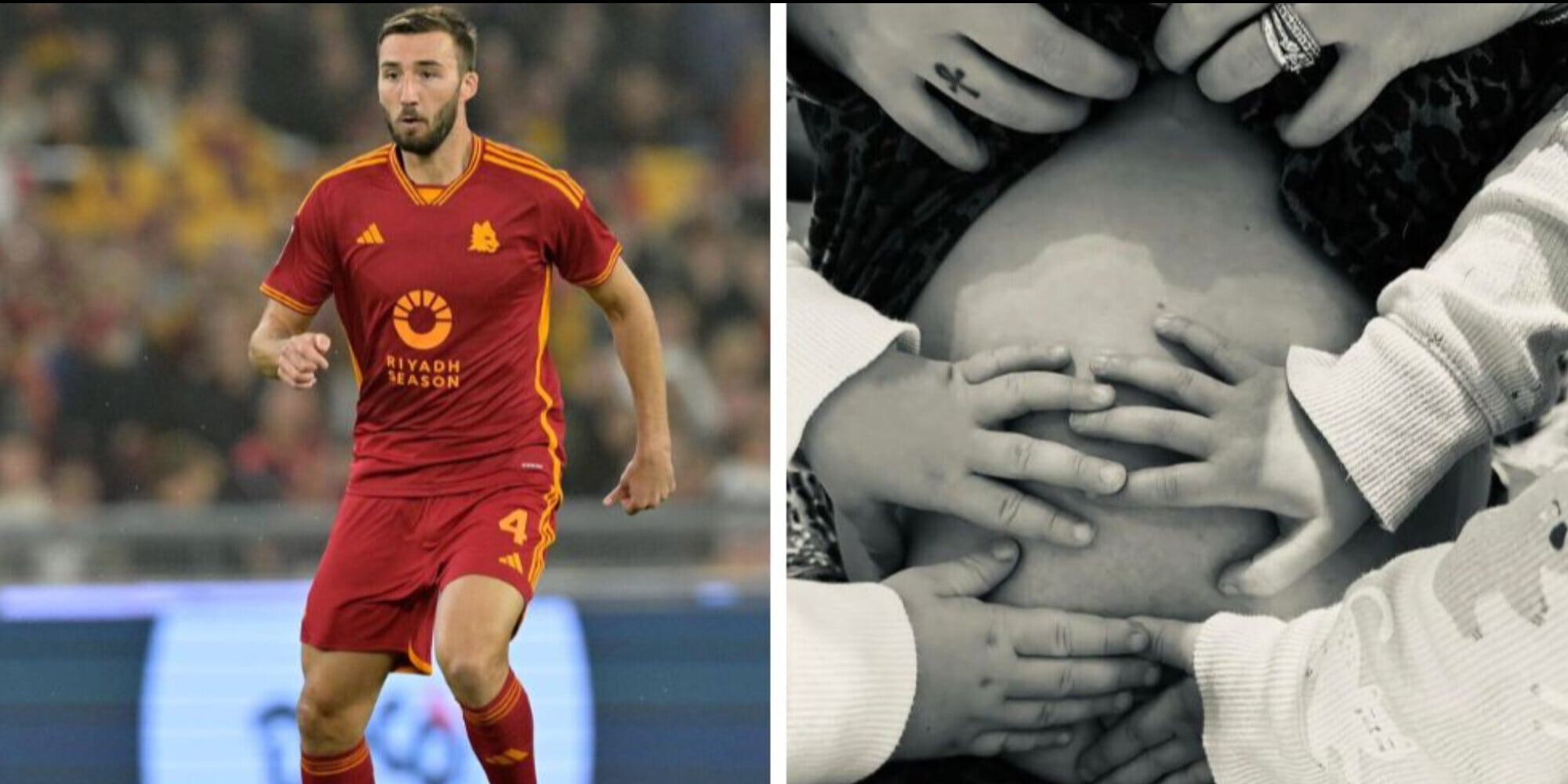 Cristante, la gioia prima di Lazio-Roma: in arrivo il terzo figlio
