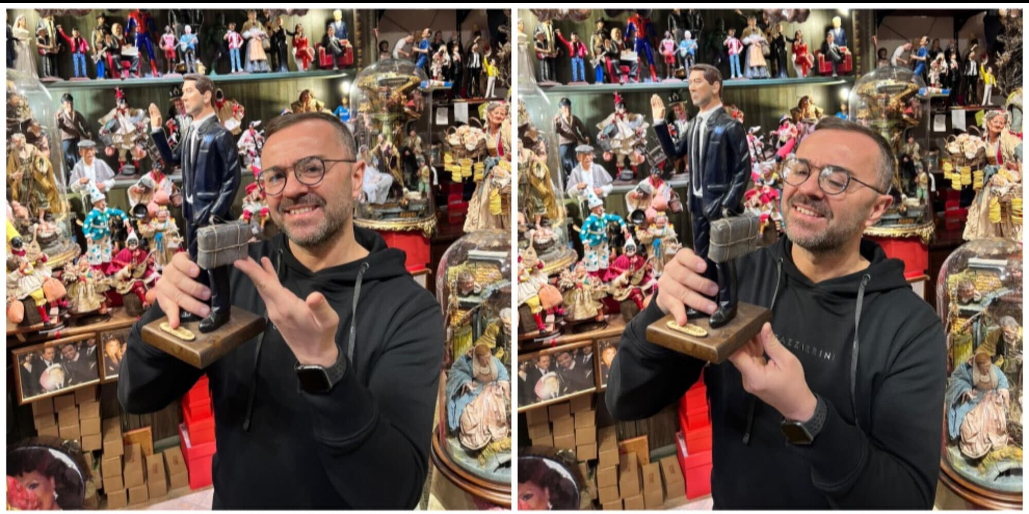 Napoli, Garcia fa la valigia anche nel presepe