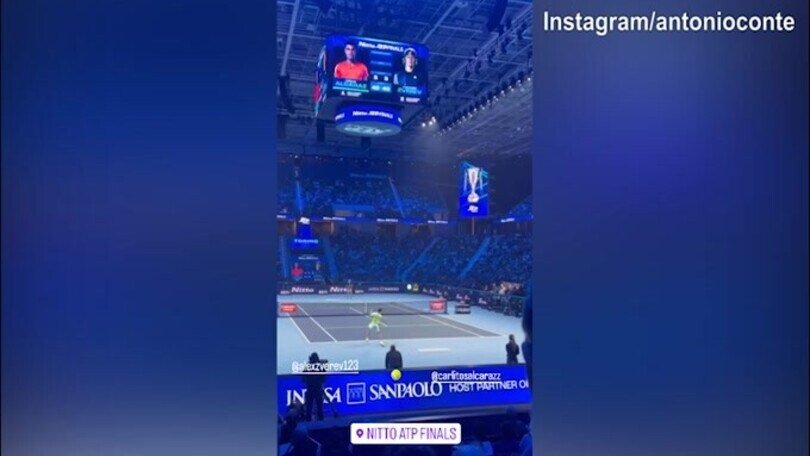 ATP Finals, Conte in tribuna per assistere alla sfida tra Alcaraz e Zverev