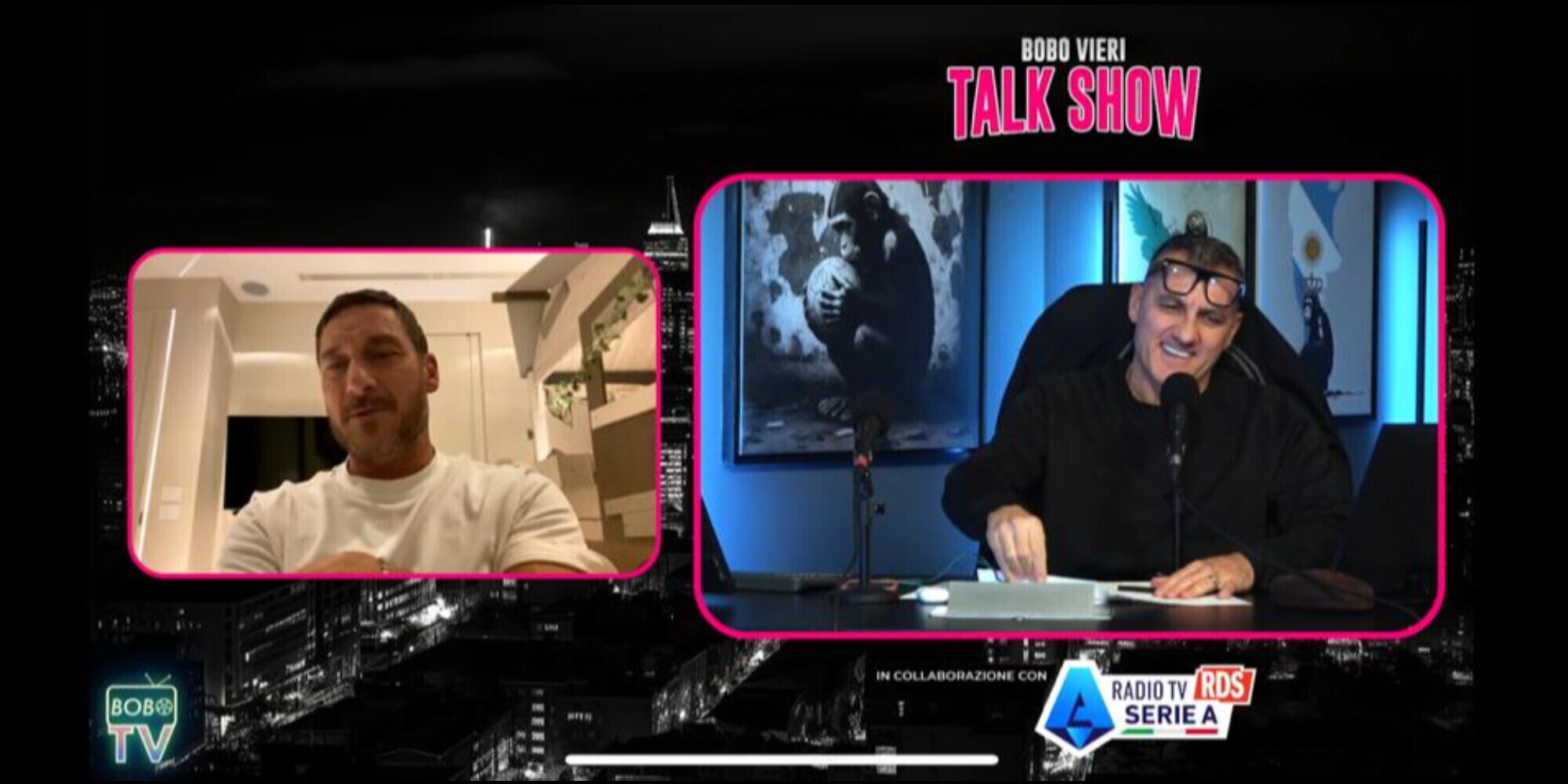 Totti alla Bobo TV: "Roma da Champions. Mourinho? Contento se rinnova"