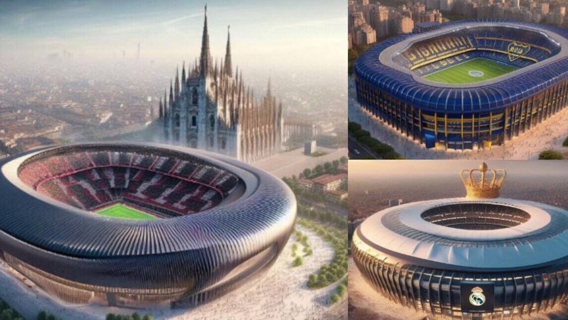 Da San Siro alla Bombonera, fino al Bernabeu: la top 10 degli stadi creati dall'IA