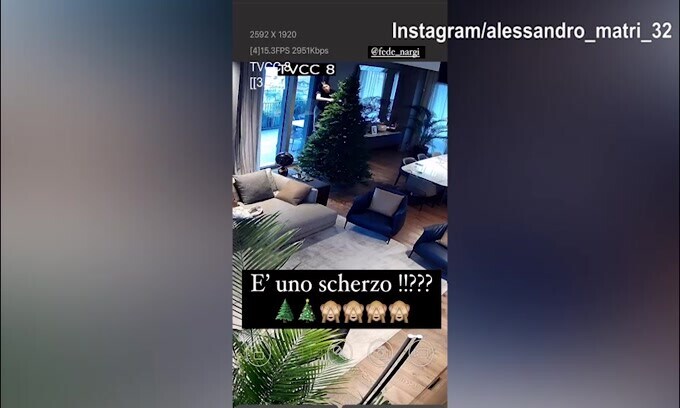 Federica Nargi prepara l'albero, Matri non ci crede...