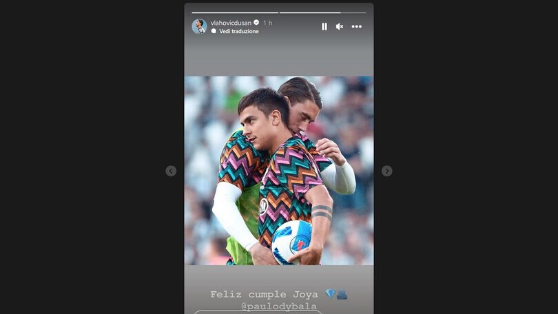 Juve, il messaggio di Vlahovic per il compleanno di Dybala