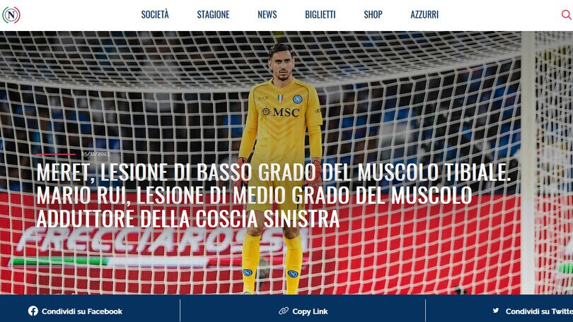 Napoli, Osimhen assente all'allenamento: tegole Meret e Mario Rui per Mazzarri