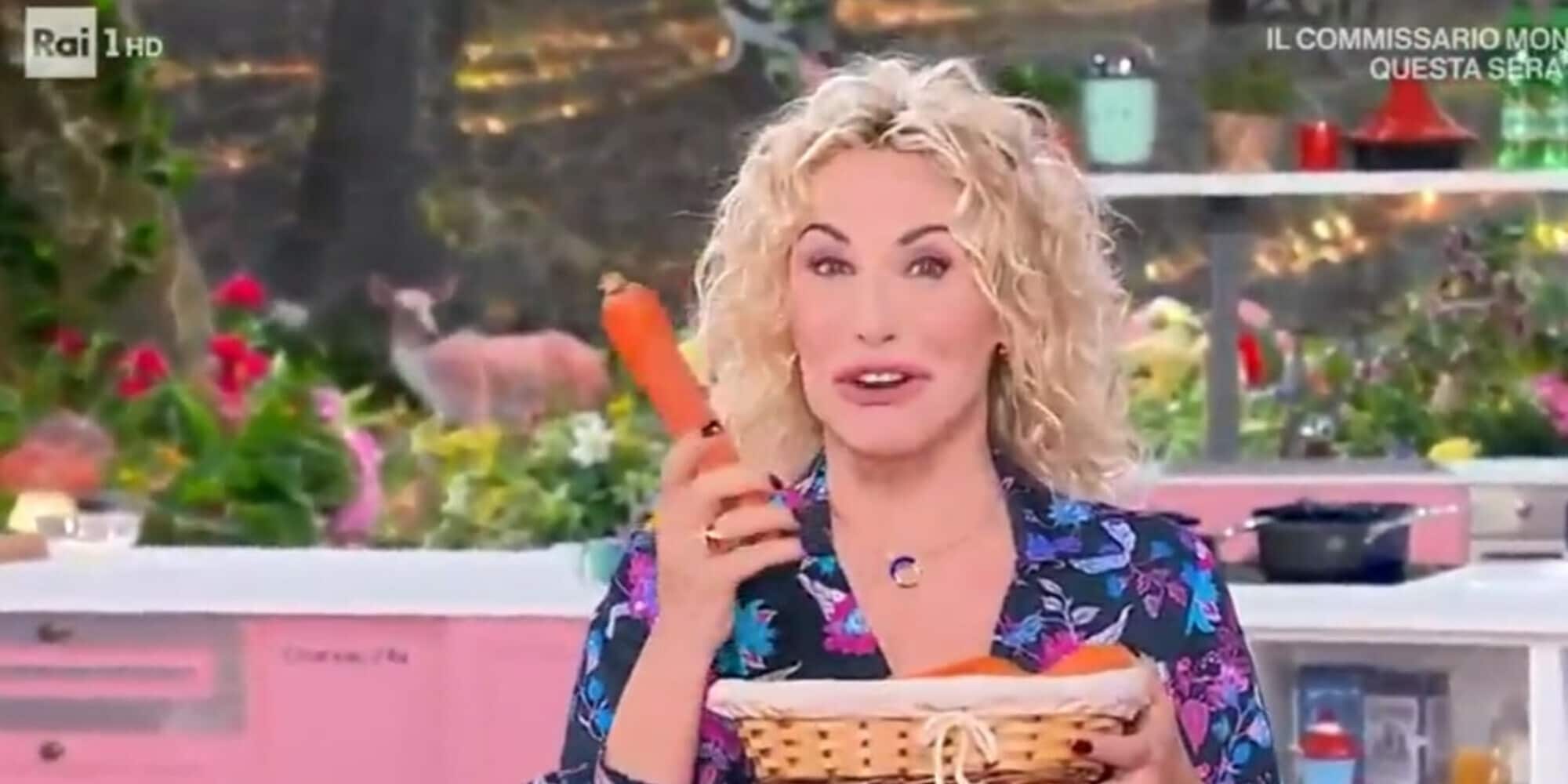 Antonella Clerici, omaggio a Sinner: in diretta con le carote