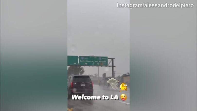 Los Angeles, il buongiorno bagnato di Alex Del Piero
