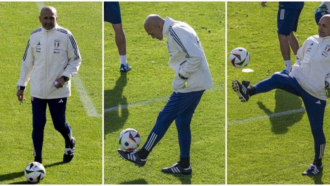 Italia, anche Spalletti si 'scalda' per la Macedonia: show nella rifinitura