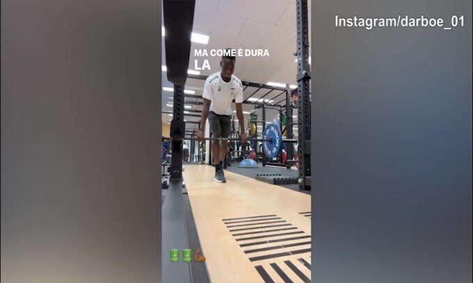 Roma, guarda Darboe: allenamento intenso per riprendersi dall'infortunio