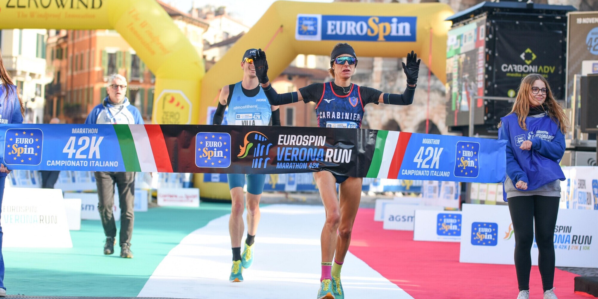 Vincono Epis e Agostini, Verona è tricolore con la 22^ Eurospin Verona Run Marathon 42k/21k/10k