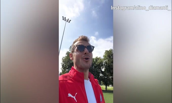 Diamanti racconta la sua giornata: "Ho visto la Nazionale e poi..."