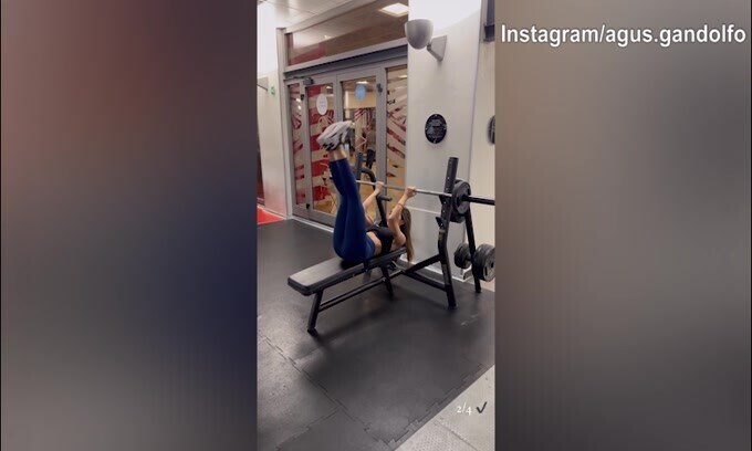 Agustina, che lavoro in palestra!