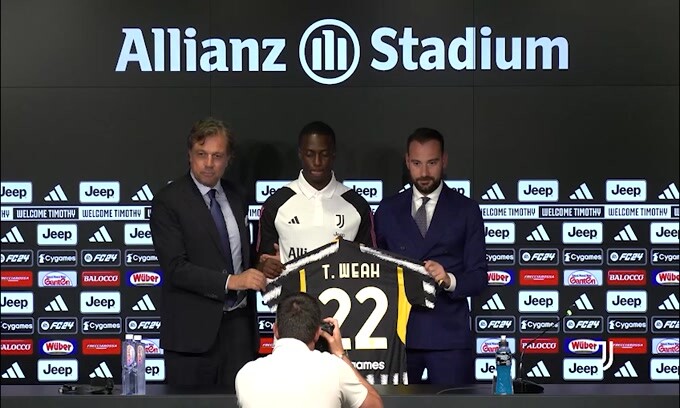Juve, si ferma ancora Weah: ecco quanto starà fuori