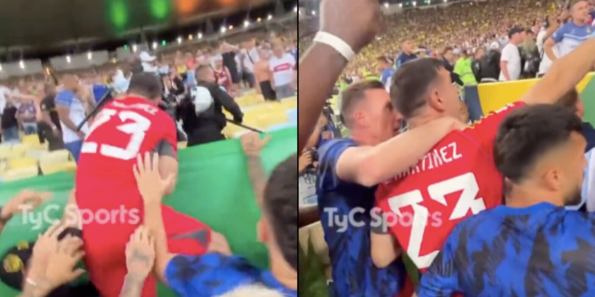 Dibu Martinez perde la pazienza e colpisce un poliziotto durante Brasile-Argentina!