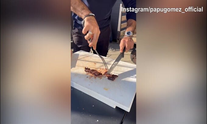 Monza, grigliata di carne per il Papu Gomez