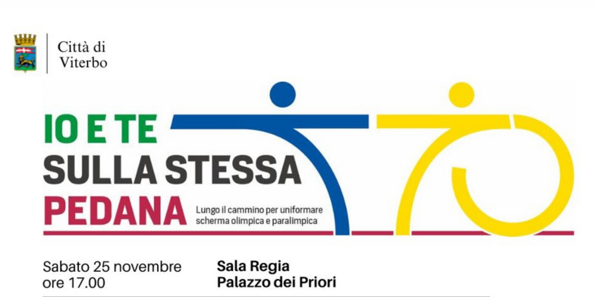 "Io e te sulla stessa pedana": a Viterbo si fa il futuro parlando di equiparazione tra scherma olimpica e paralimpica