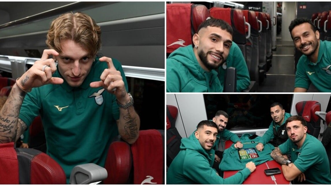 Lazio in viaggio verso la Salernitana: sul treno sorrisi e sfide a Ludo King