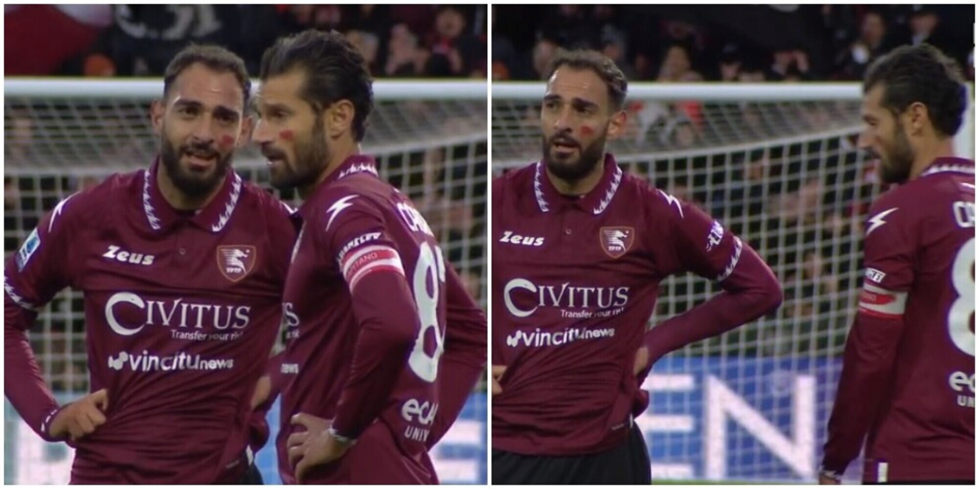 La frase di Kastanos a Candreva in Salernitana-Lazio: è l'azione decisiva