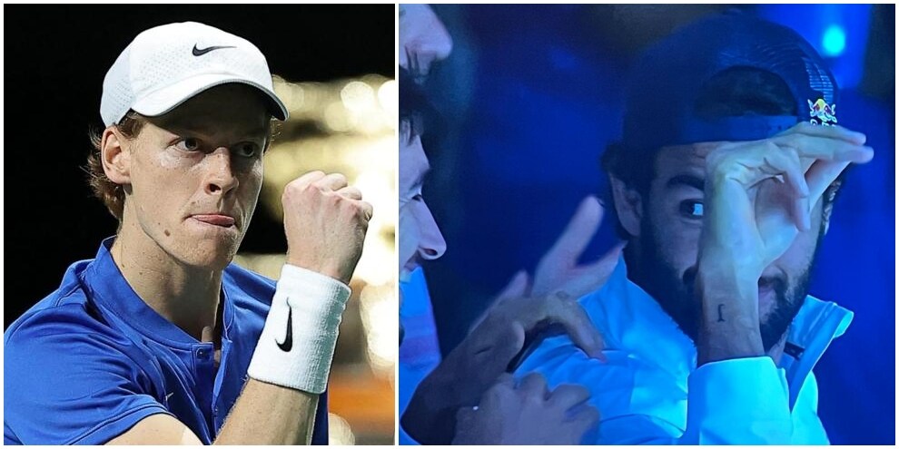 Berrettini esalta Sinner: il gesto in panchina a Sonego dopo il punto in Davis