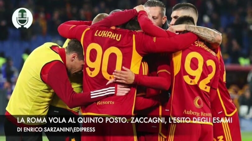 La Roma vola al quinto posto. Zaccagni, l'esito degli esami