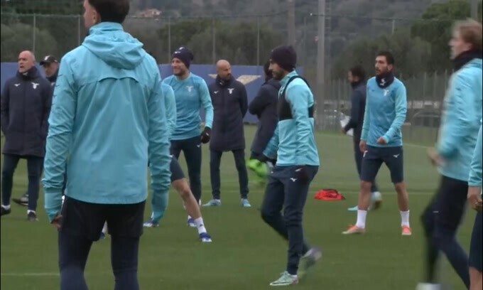 Lazio, allenamento con il buon umore in vista del Celtic