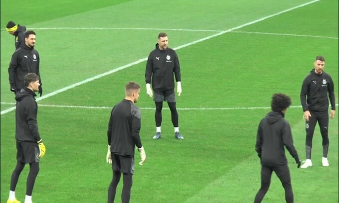 Milan-Borussia Dortmund, l'allenamento dei tedeschi a San Siro