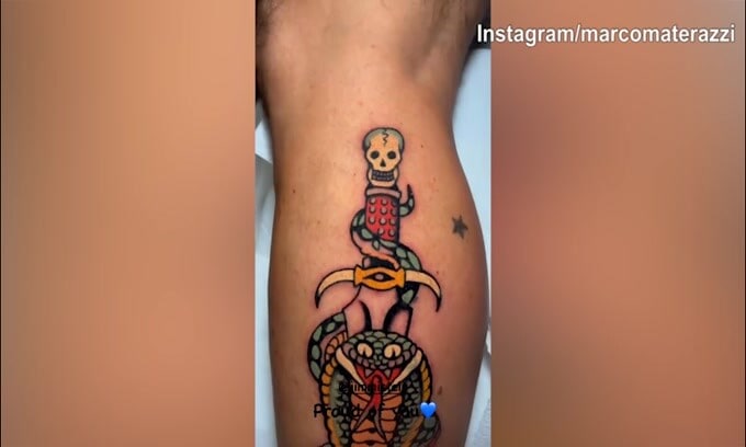 Nuovo tatuaggio per Marco Materazzi