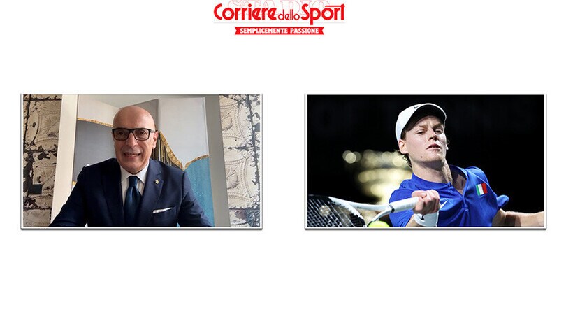 Chapeau, Sinner! Tagga Berrettini nella foto di gruppo con la Coppa Davis