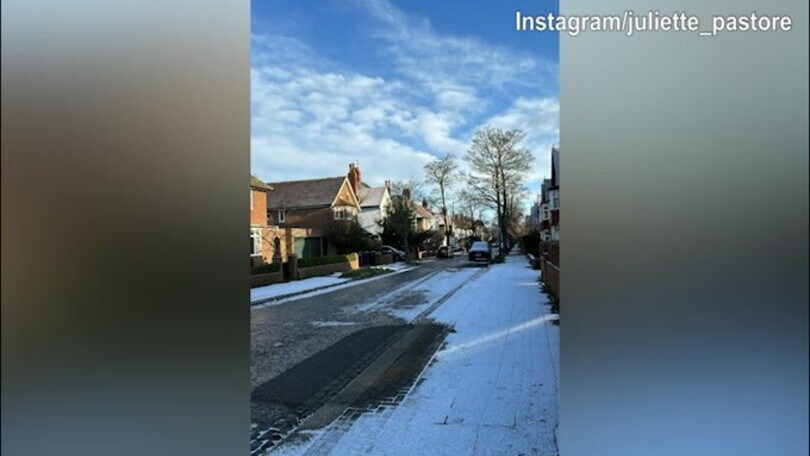 Neve a Newcastle, che paesaggio meraviglioso!