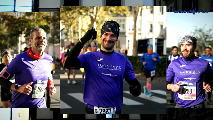 Alla Firenze Marathon con i runners del team di Autostrade per l'Italia