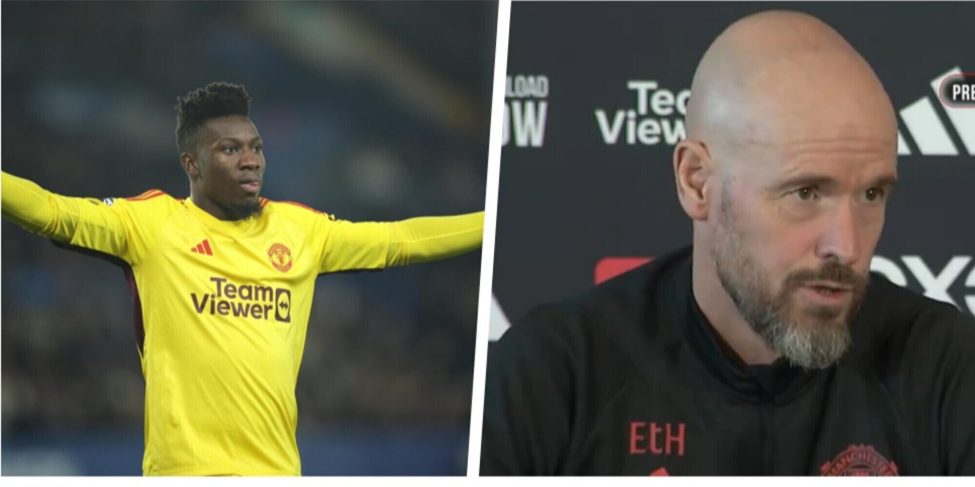 Ten Hag e le critiche a Onana: "C'è solo un portiere meglio di lui"