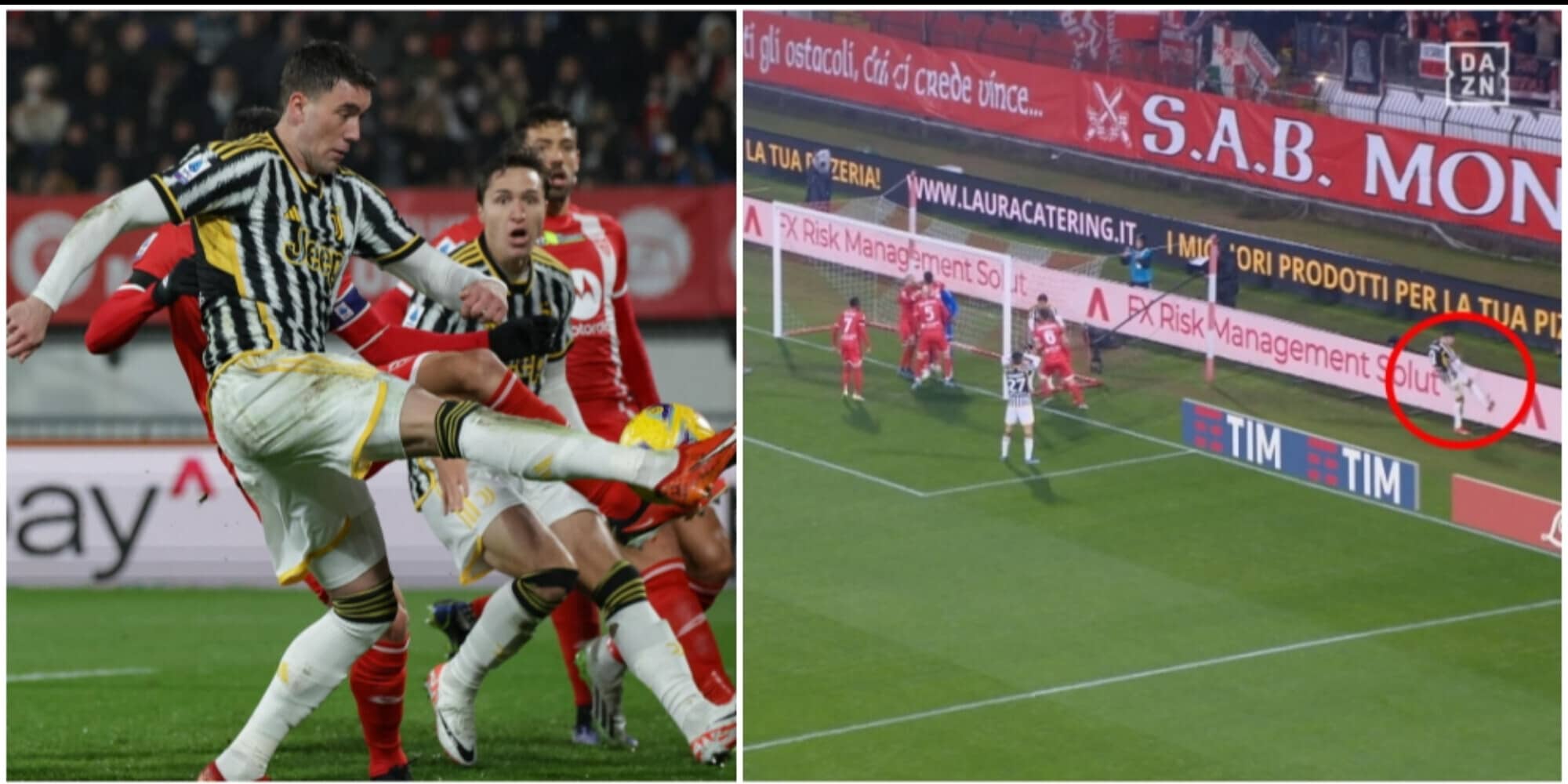 Vlahovic perde la testa dopo il rigore sbagliato in Monza-Juve: la reazione