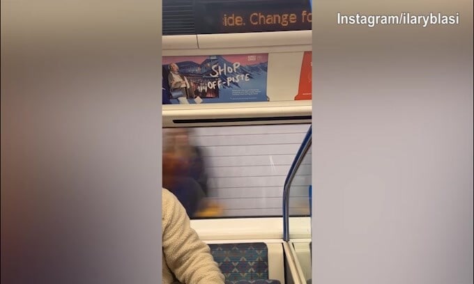 Ilary Blasi sbarca a Londra: eccola in metropolitana