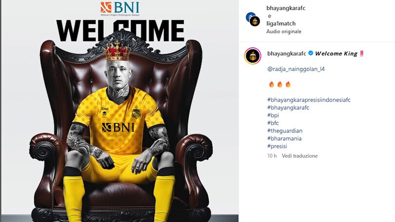 Ufficiale, Nainggolan firma con il Bhayangkara