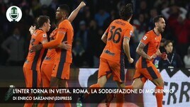 L'Inter torna in vetta. Roma, la soddisfazione di Mourinho