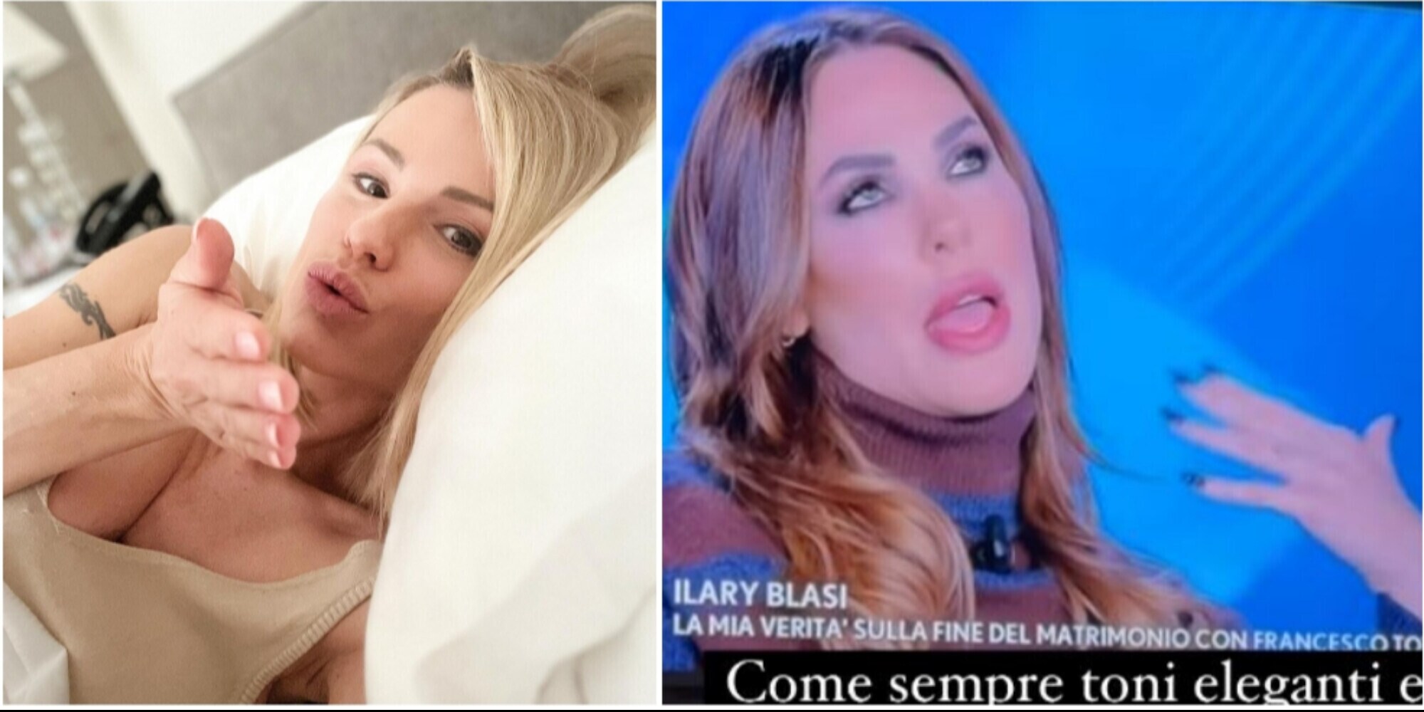 Michelle Hunziker difende Ilary Blasi dopo l'intervista su Totti a Verissimo