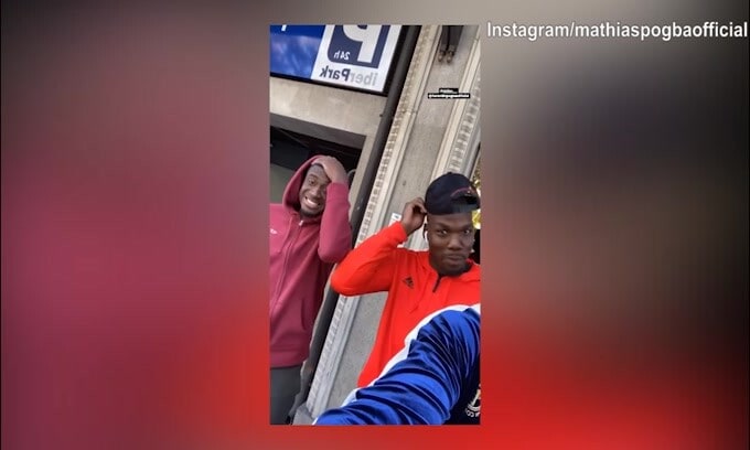 Sorrisi per i fratelli Mathias e Florentin Pogba