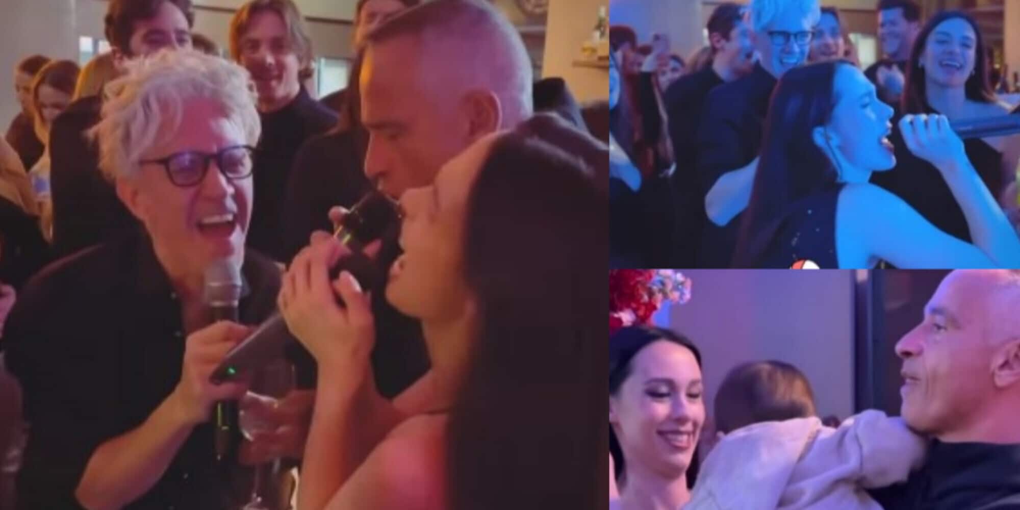 Aurora Ramazzotti scatenata: karaoke con papà Eros alla festa di compleanno