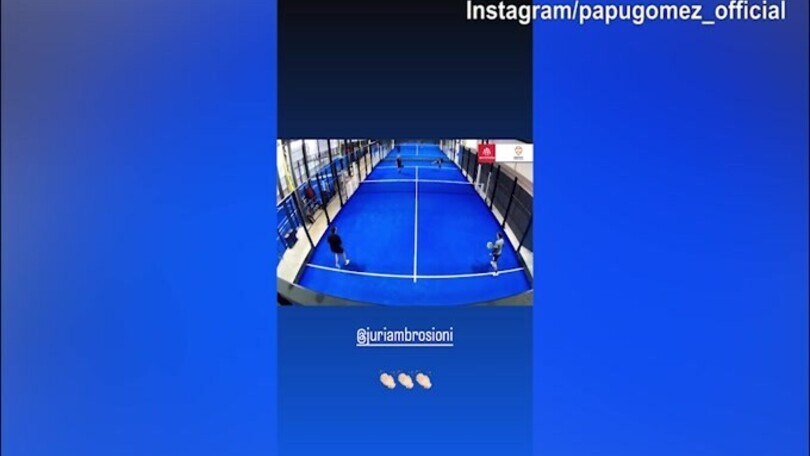 Partita a Padel per il "Papu Gomez" e Denis