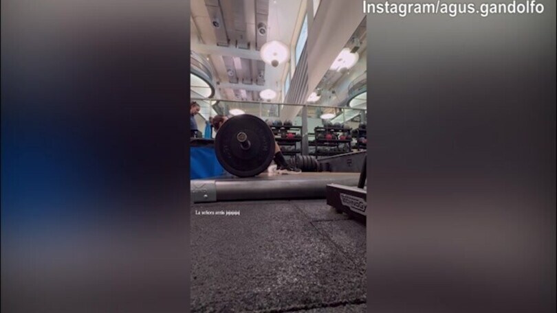 Lady Martinez, che sforzi in palestra!