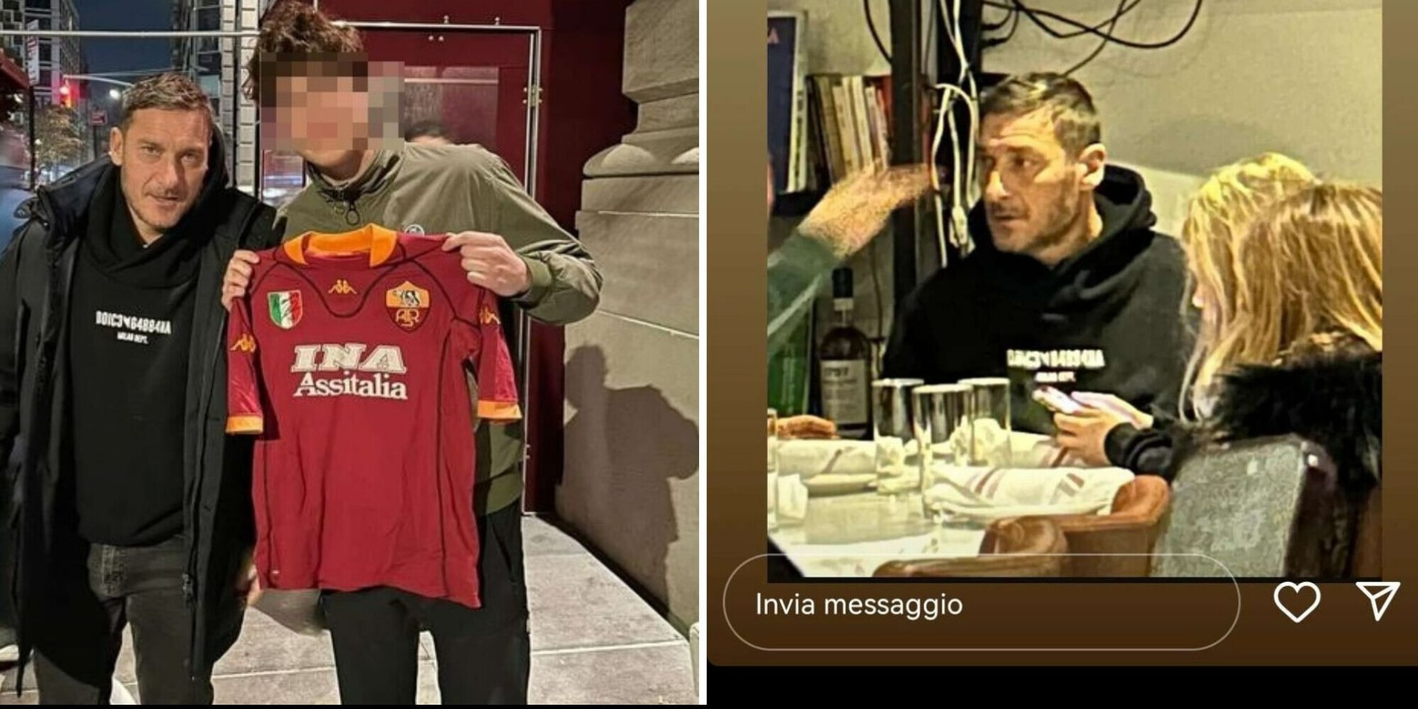 Totti e Noemi a New York: serata speciale per la coppia