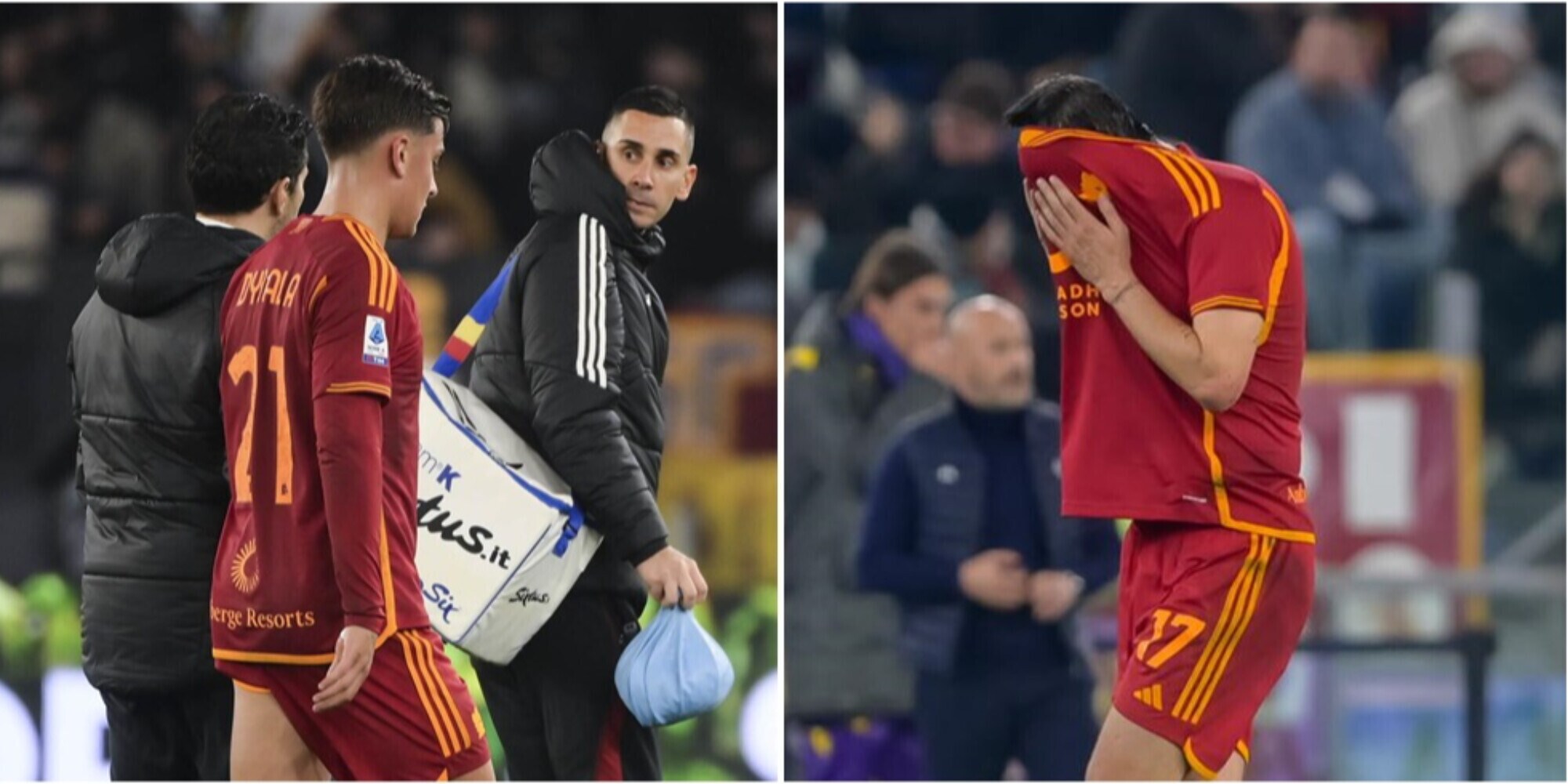 Roma, come stanno Dybala e Azmoun: il bollettino degli infortunati