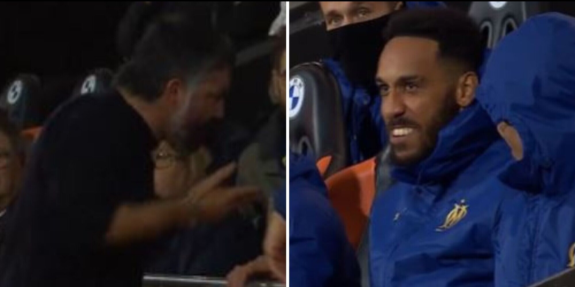 Gattuso perde la testa, Aubameyang lo imita senza pietà: risate in panchina
