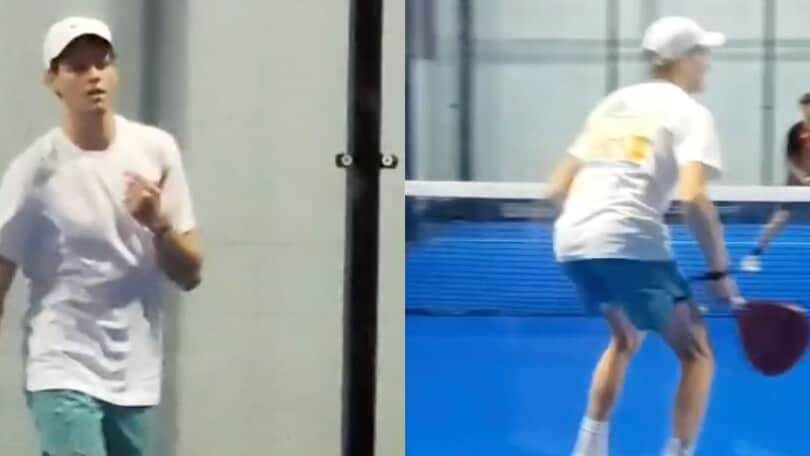 Sinner torna in campo, ma è padel...