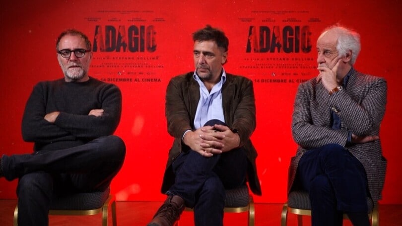 Adagio: l'intervista a Valerio Mastandrea, Toni Servillo e Adriano Giannini