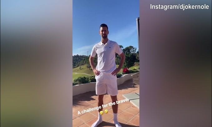 Tennis, Djokovic pronto a danzare? Ecco il lancio della sfida social