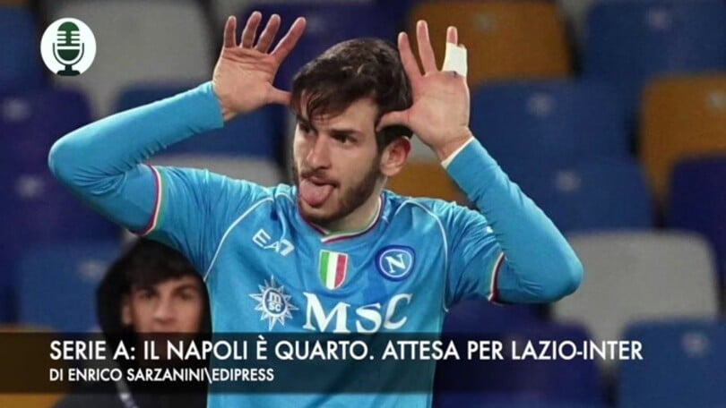 Serie A: il Napoli è quarto. Attesa per Lazio-Inter