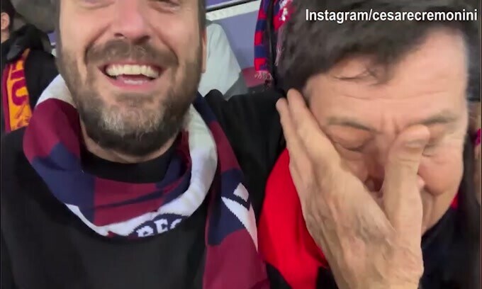 Bologna-Roma 2-0, Cremonini e Morandi cantano commossi