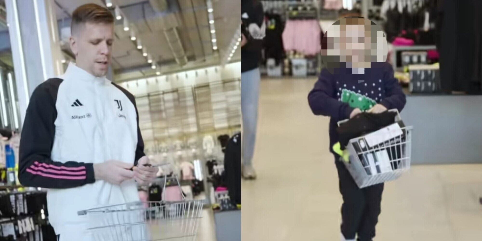 Szczesny show allo store: "Prendi tutto tanto paga la Juve"