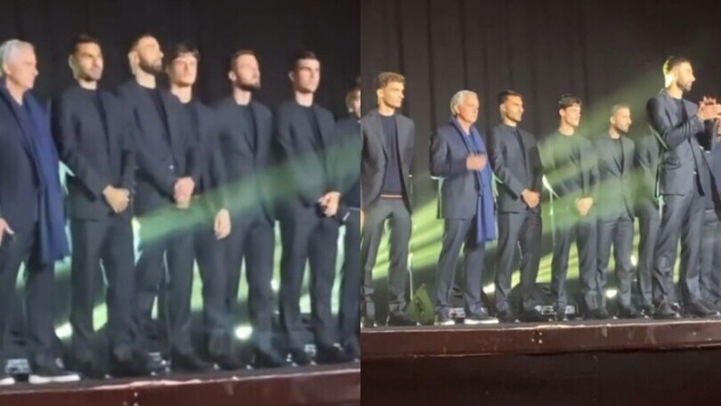 Roma, alla cena di Natale tutta la squadra al completo